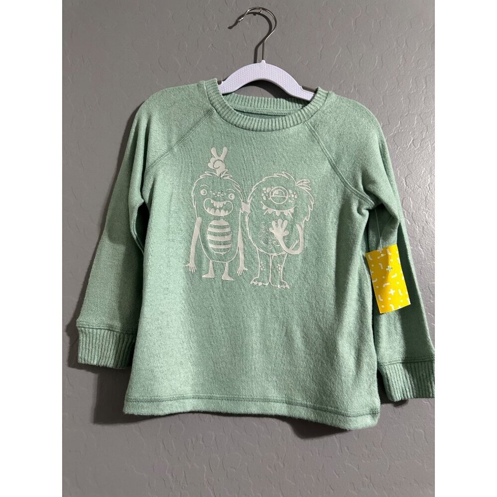 Rumi + Ryder Boys Pullover Green Lightweight Sweater size 2T NWT